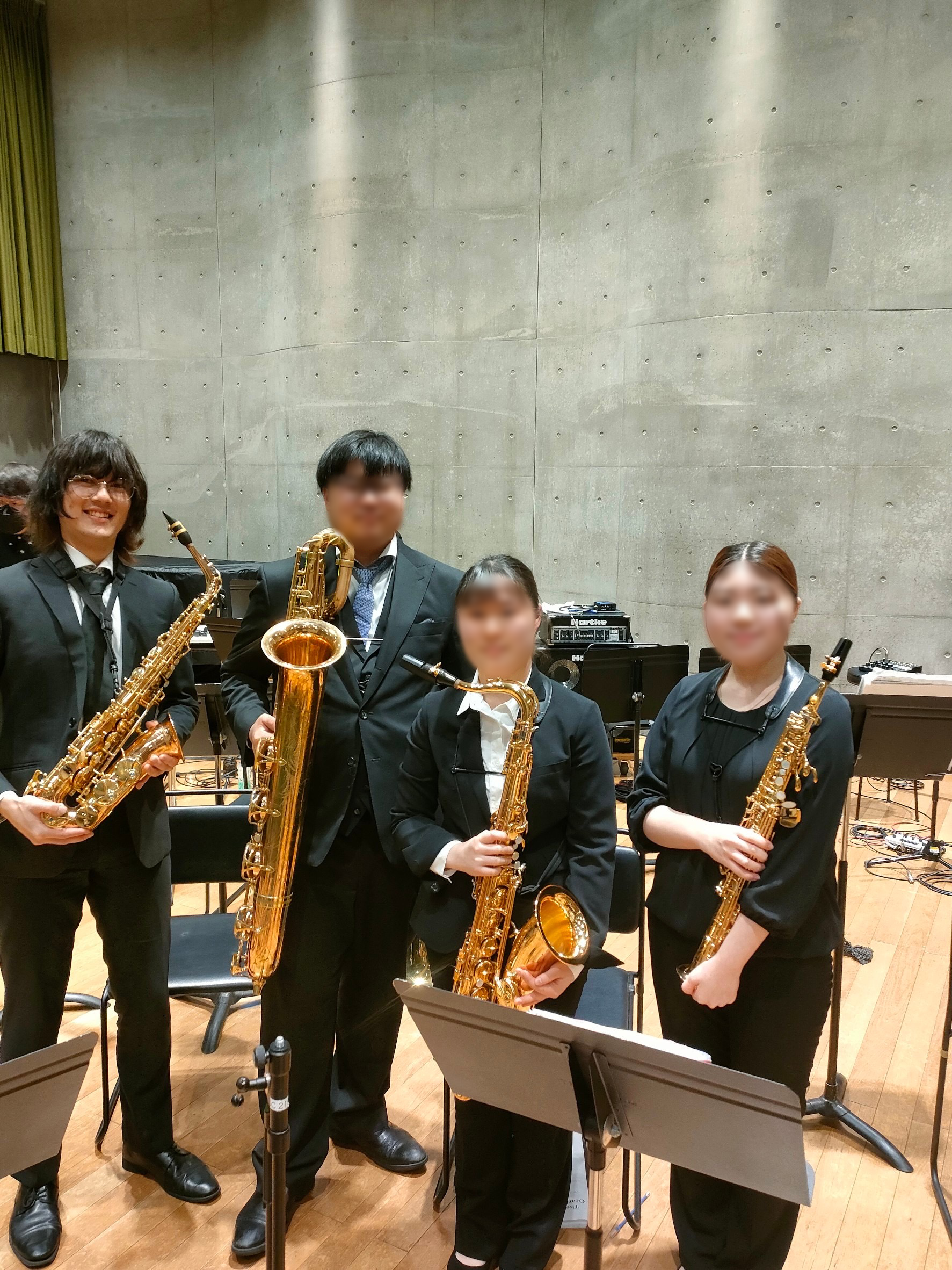 2025年定期演奏会のサックスパート集合写真